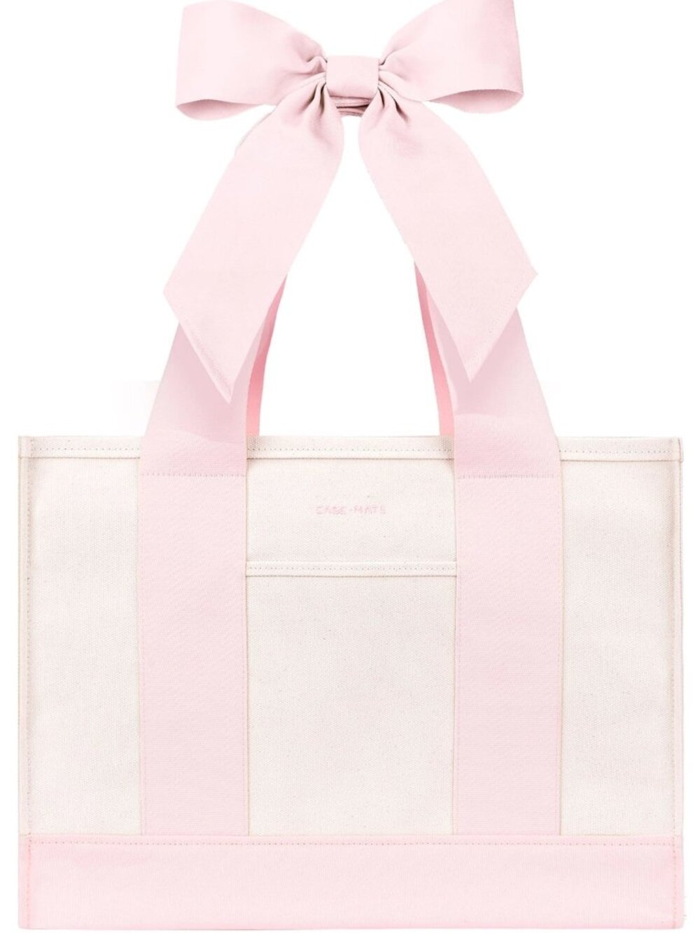 Case-Mate Pink Canvas Tote Boat Bag Beach Market Travel Shopper Coquette NWT - Picture 1 of 6